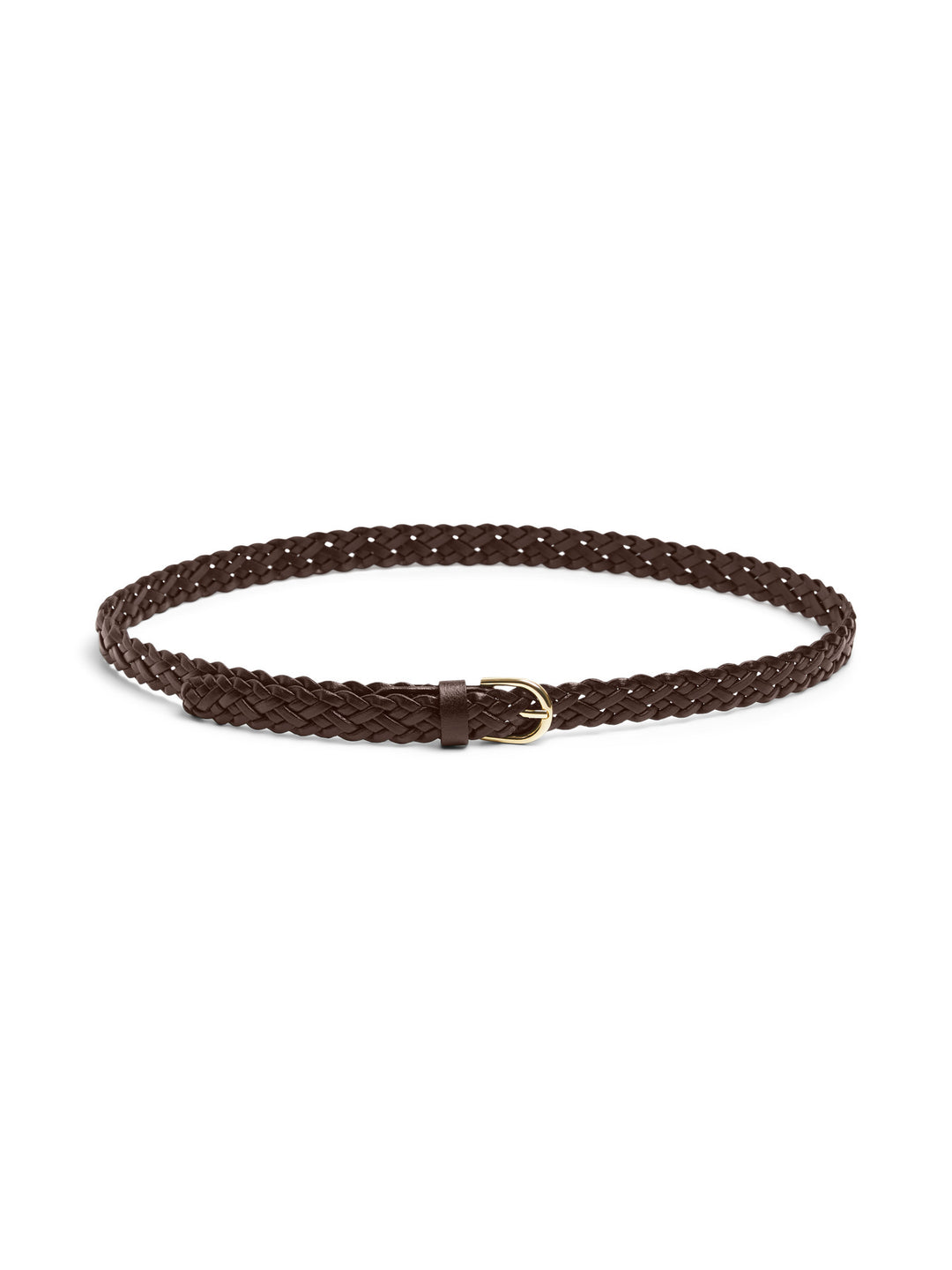 PC Avery Leather Braided Slim Belt