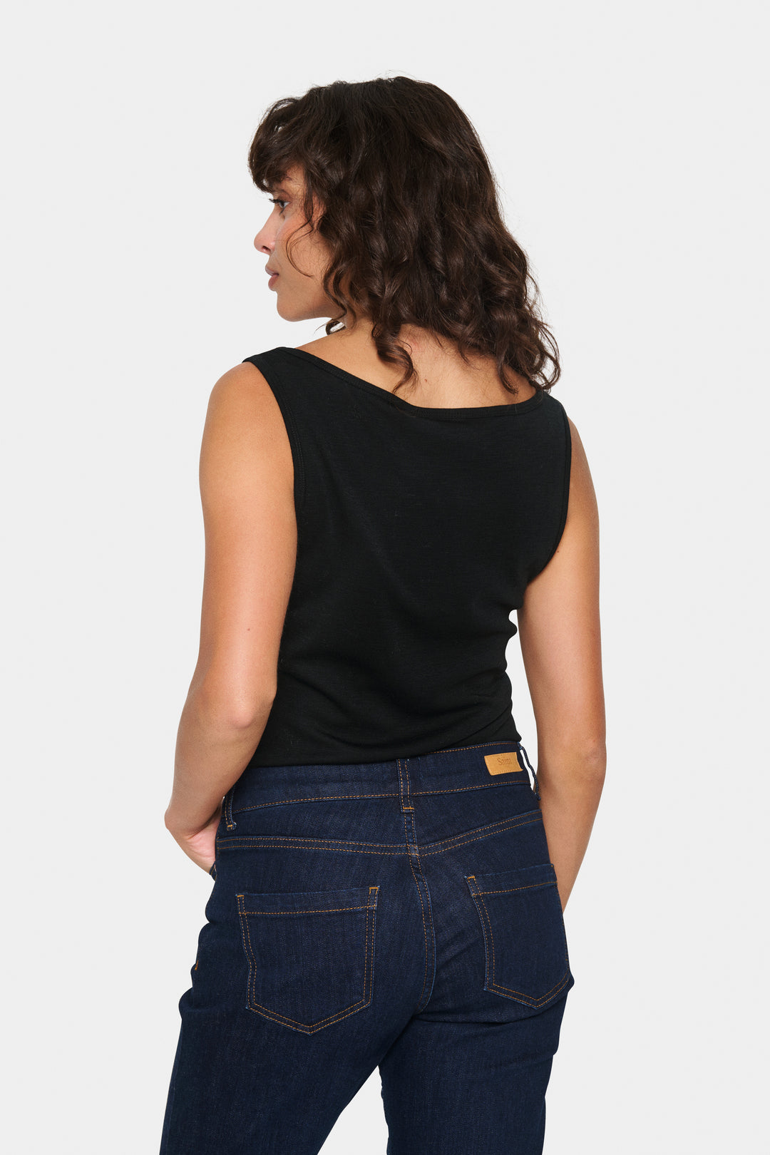 ST Garima Wool tank top Black