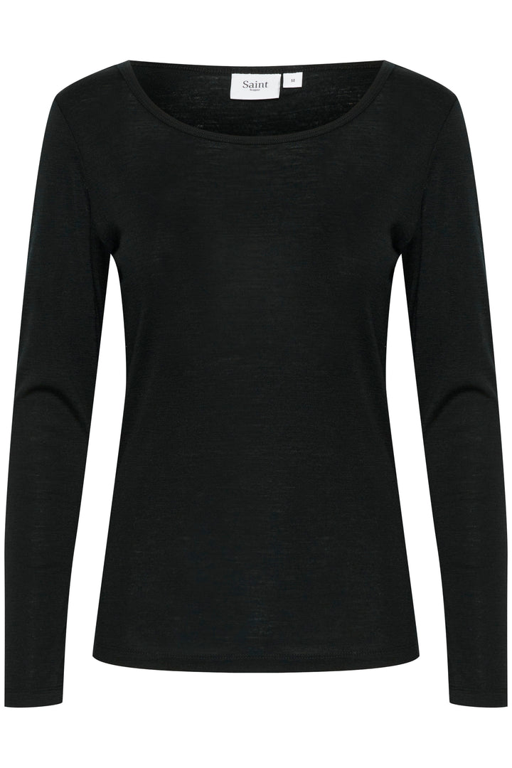 ST Garima Wool blouse Black
