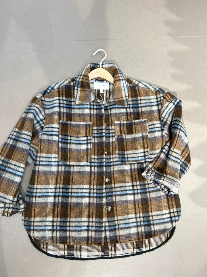 VI EMIE L/S CHECKED SHACKET