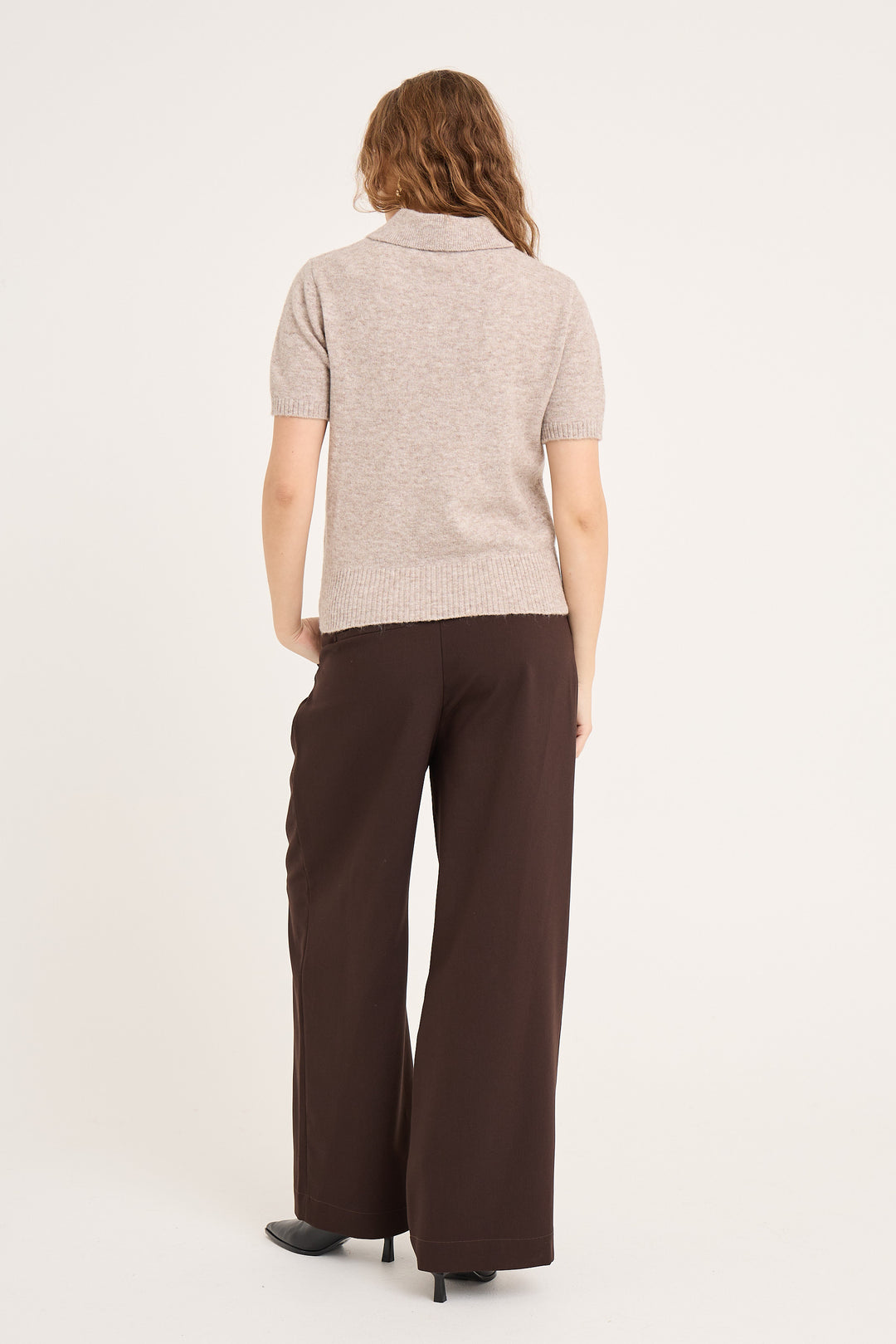 A-View Rena Polo Knit Blouse