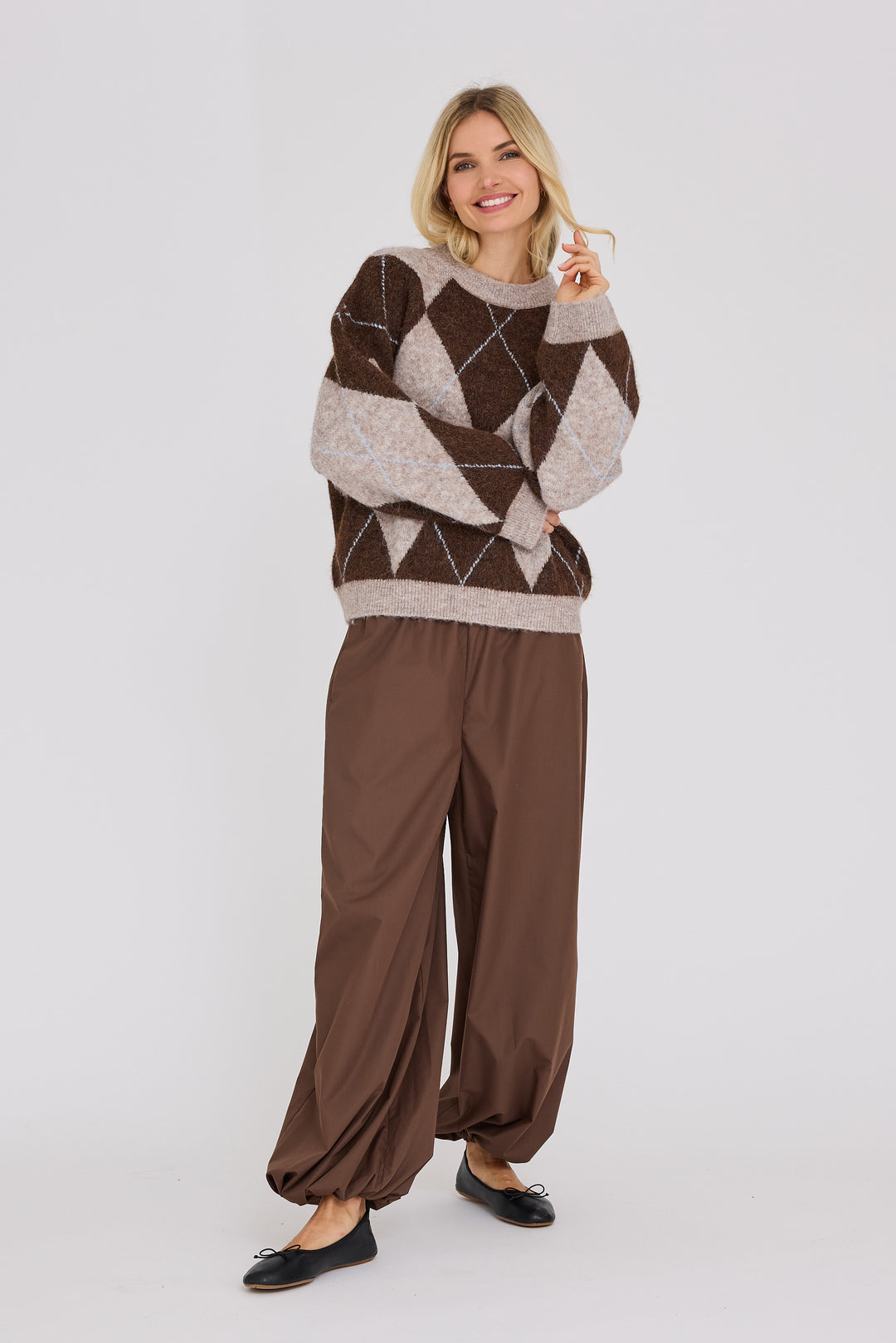 AVIEW Harlekin knit pullover