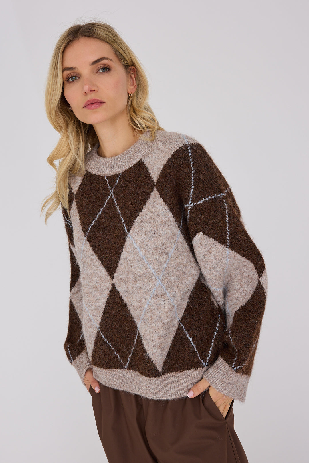 AVIEW Harlekin knit pullover