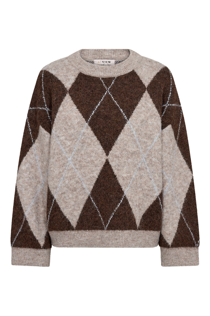 AVIEW Harlekin knit pullover