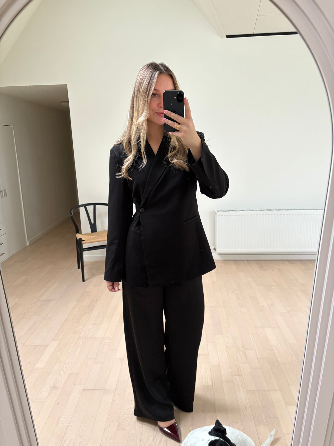 OB LISA L/S WAISTED BLAZER