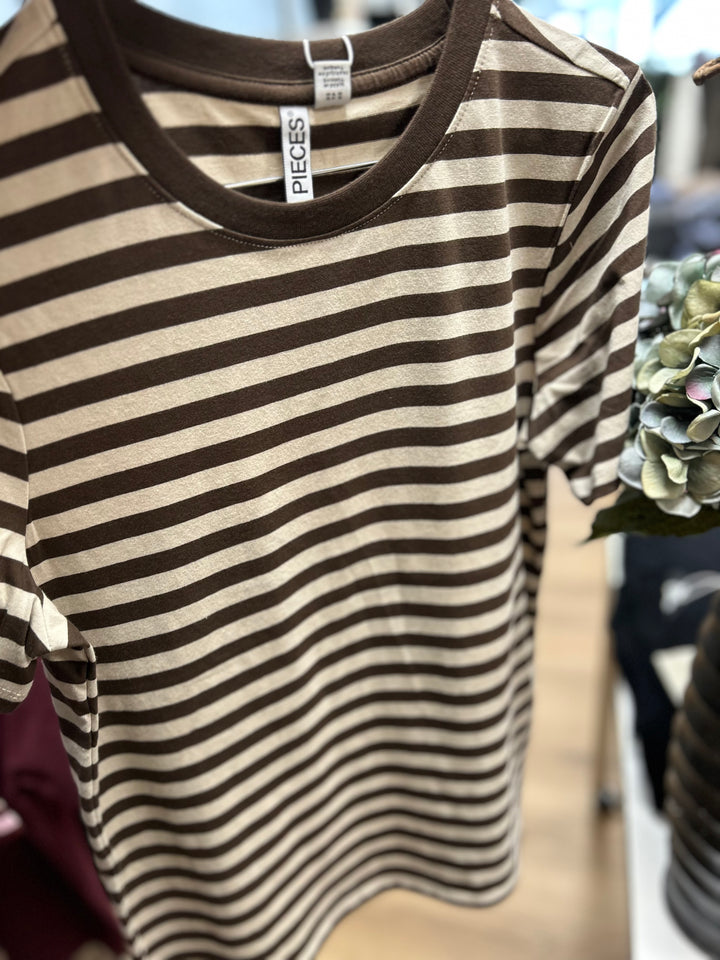 PC RIA SS TEE MULTICOL STRIPES NOOS