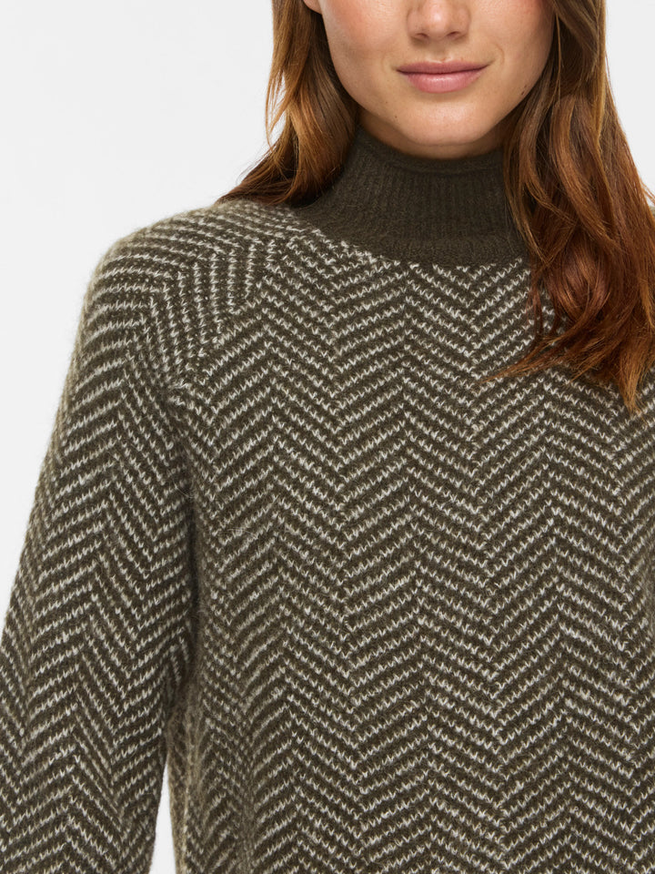 VI LORY HIGH NECK L/S KNIT TOP