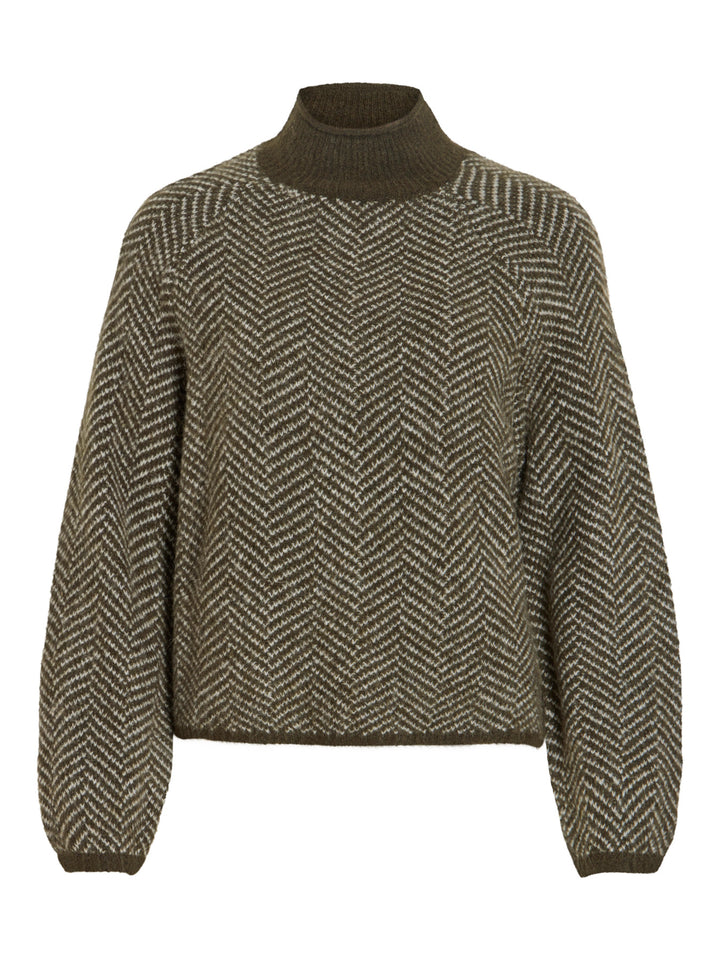 VI LORY HIGH NECK L/S KNIT TOP