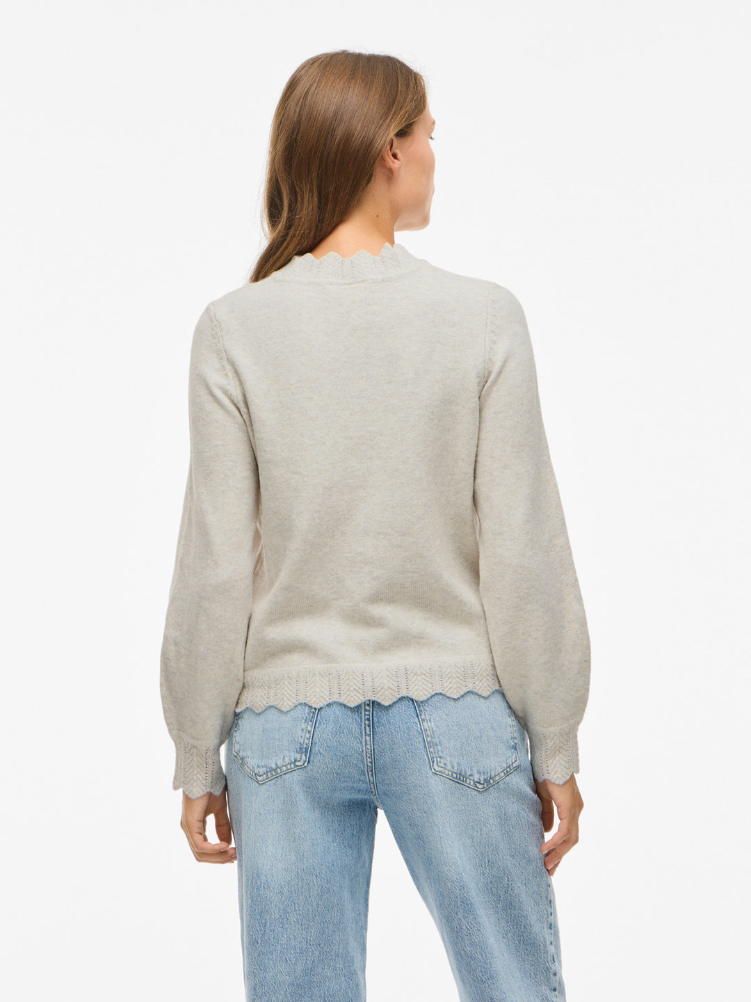 VI NIKOLINA O-NECK L/S KNIT TOP