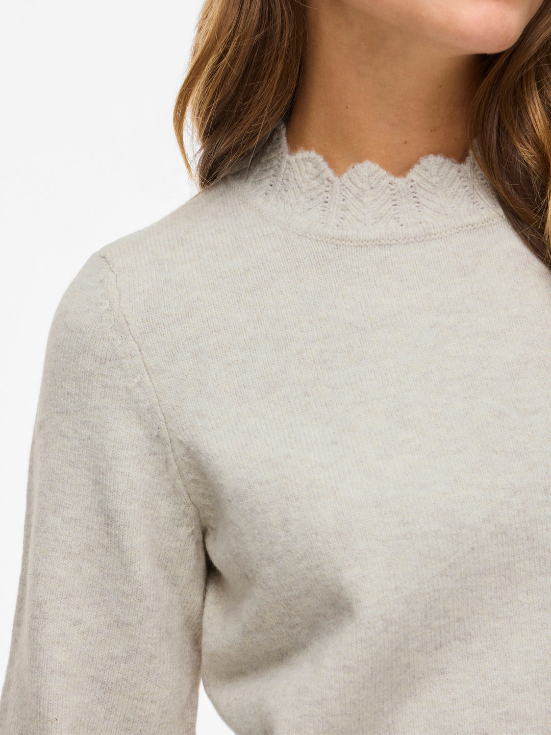 VI NIKOLINA O-NECK L/S KNIT TOP