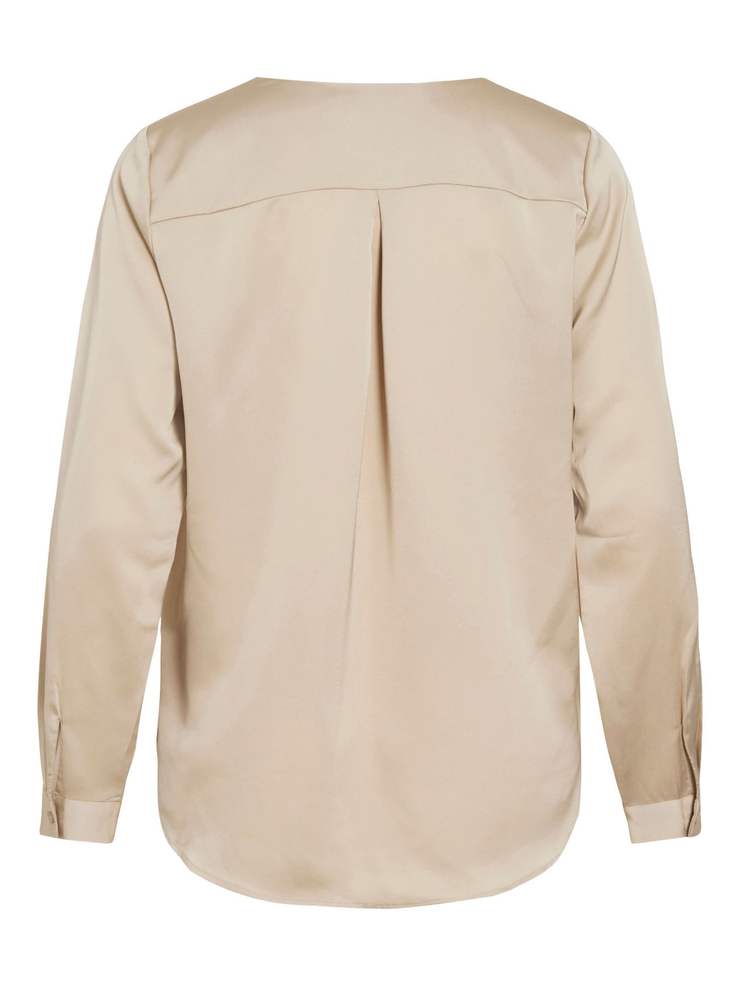 VI ELLETTE V-NECK L/S SATIN SHIRT