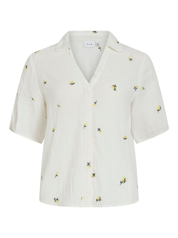 VI BRODERA 2/4 LEMON EMB SHIRT