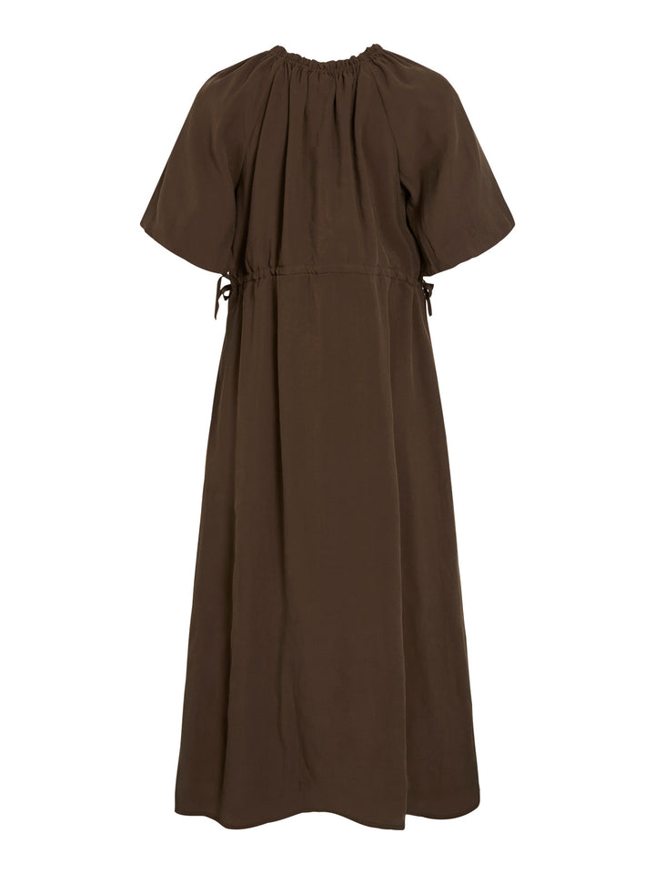 VI HEKLA O-NECK 2/4 MIDI DRESS