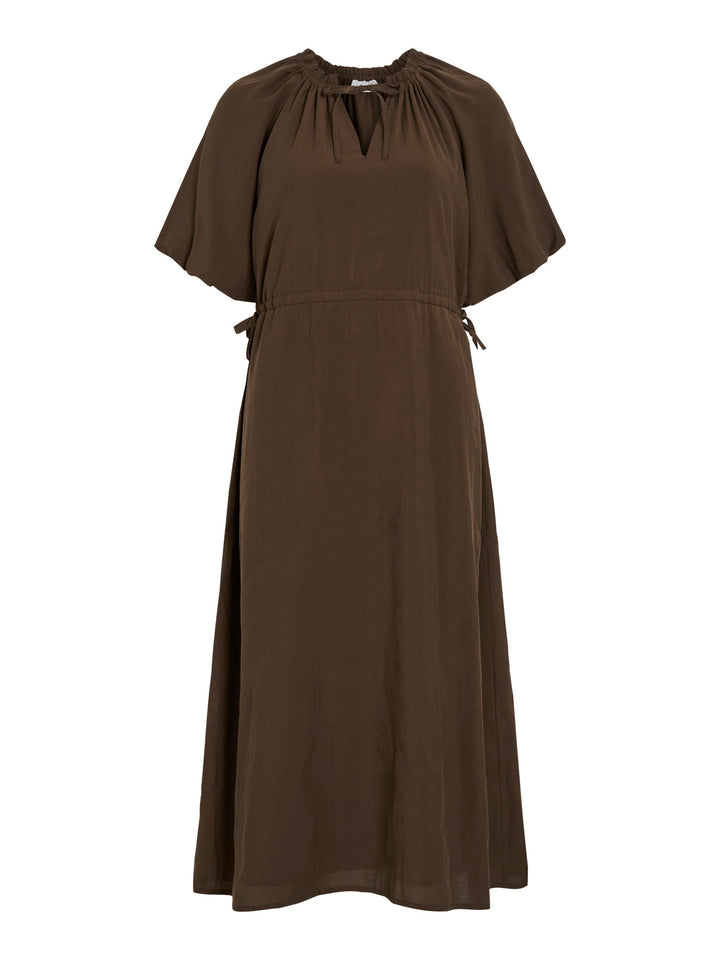 VI HEKLA O-NECK 2/4 MIDI DRESS