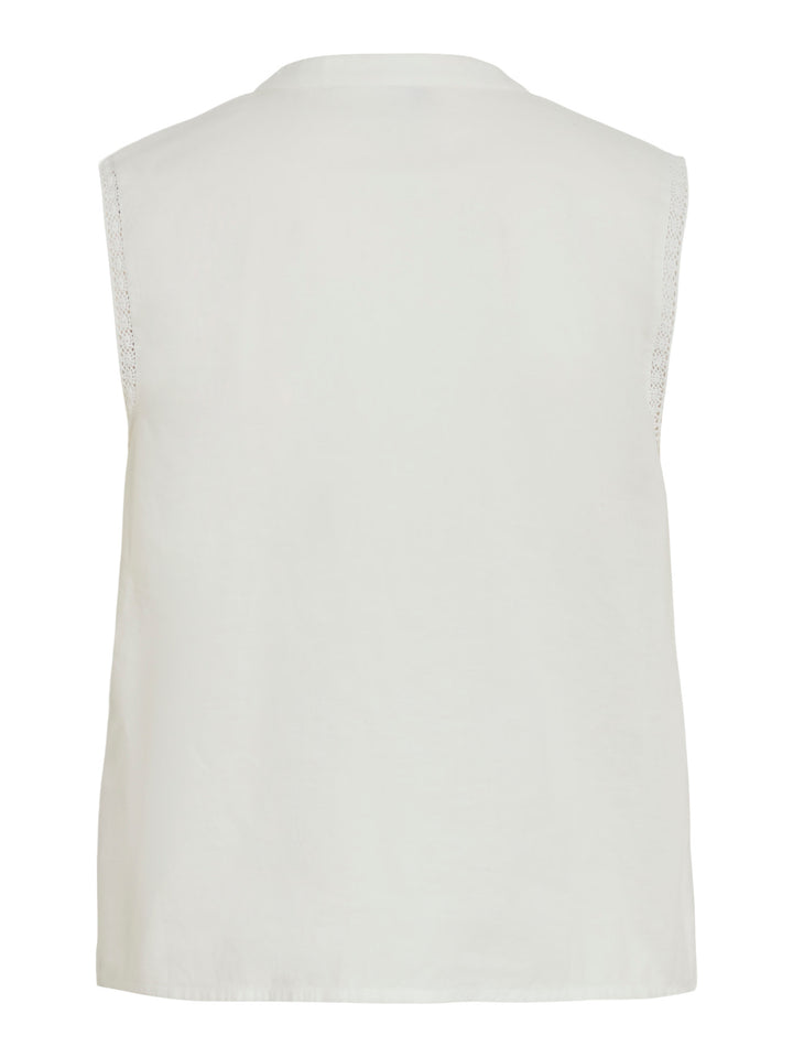 VI BECCA S/L SHORT LACE TOP/RS