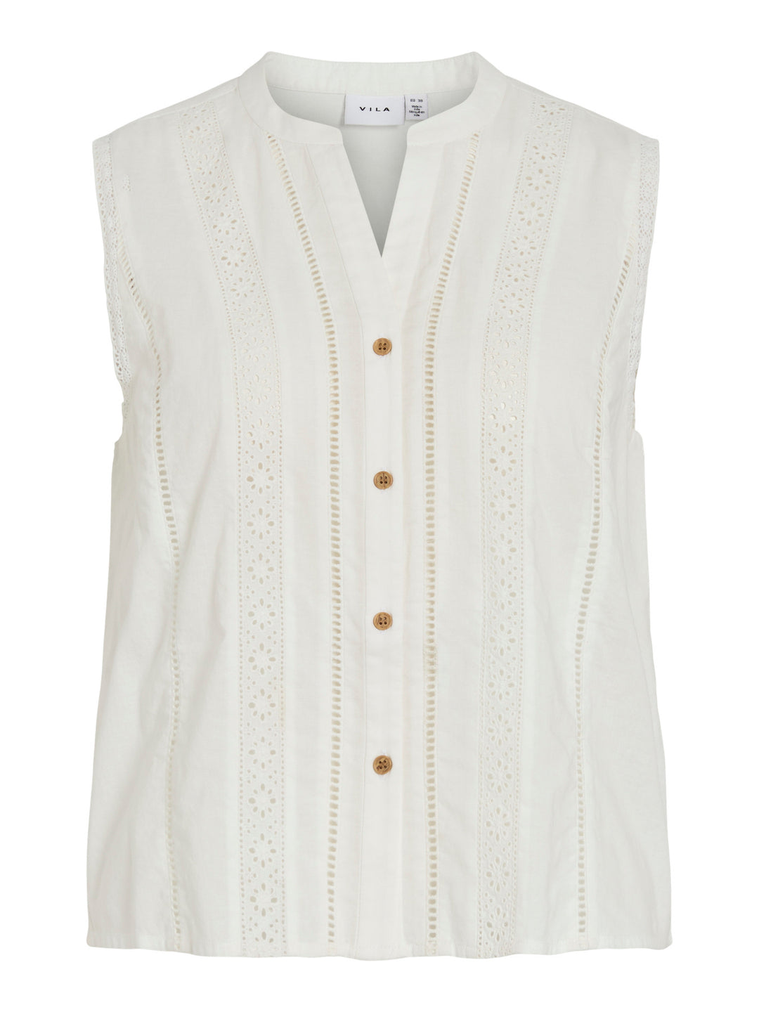 VI BECCA S/L SHORT LACE TOP/RS