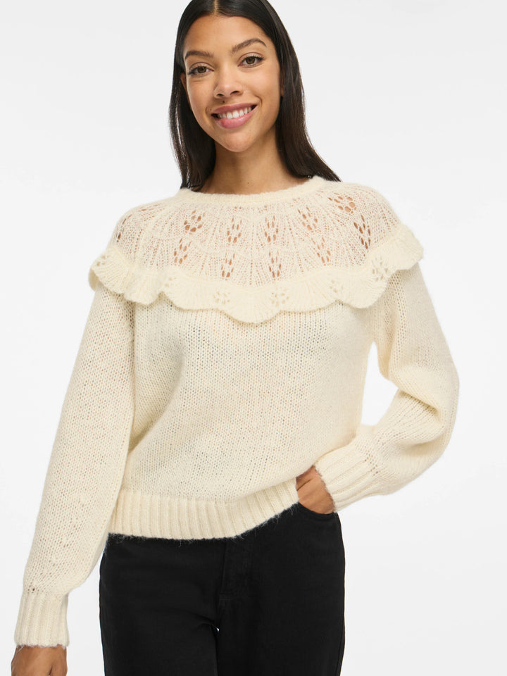 VI MOYANO O-NECK L/S KNIT TOP