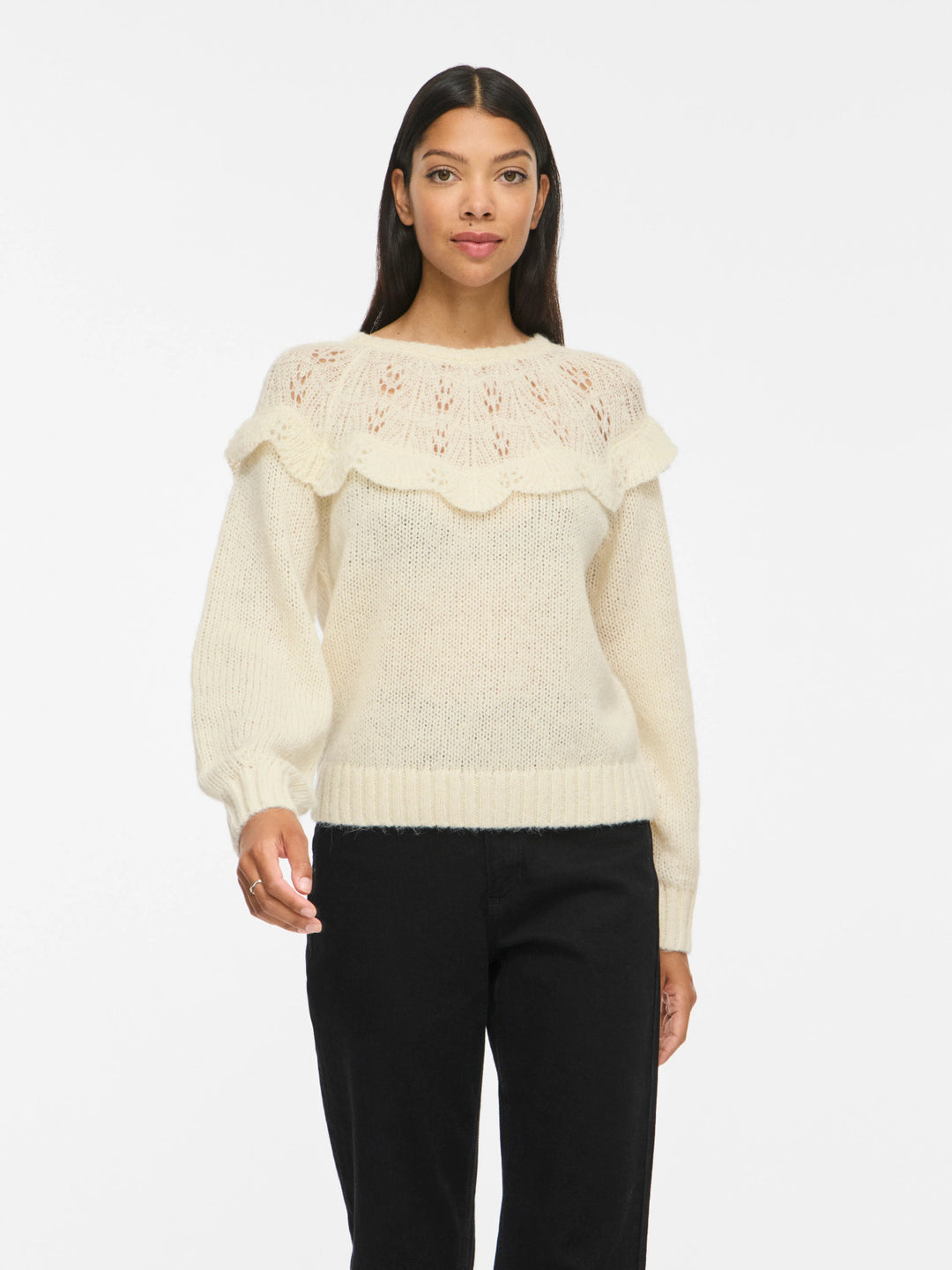 VI MOYANO O-NECK L/S KNIT TOP
