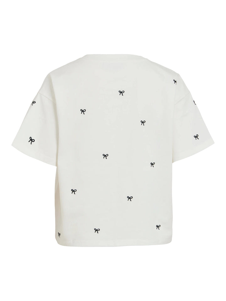 VI MONIE BOW O-NECK S/S T-SHIRT