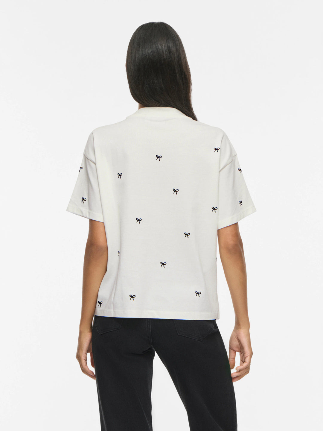 VI MONIE BOW O-NECK S/S T-SHIRT