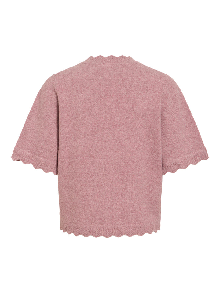 VI NIKOLINA O-NECK 2/4 KNIT TOP