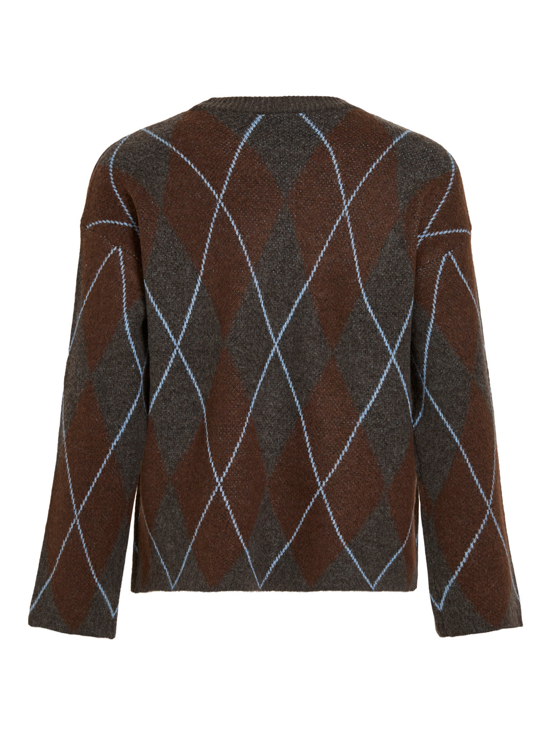 VI ARGYLE L/S KNIT TOP