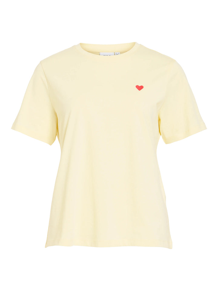 VI VORA S/S HEART EMB T-SHIRT