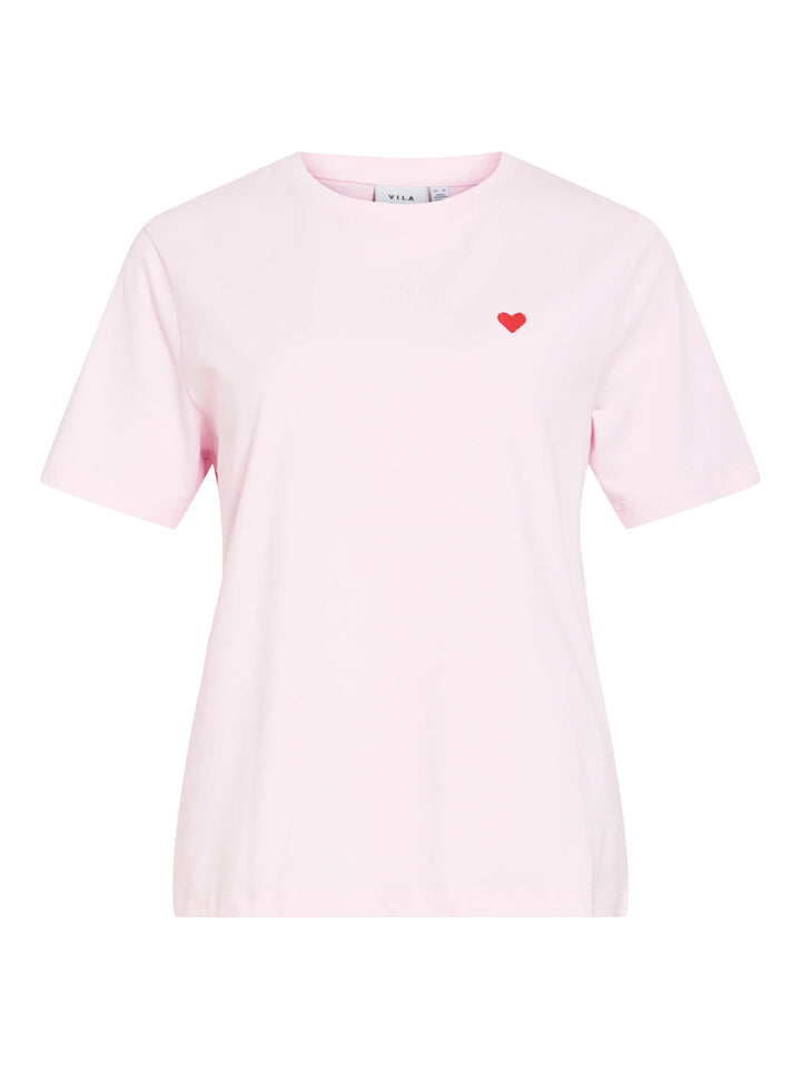 VI VORA S/S HEART EMB T-SHIRT