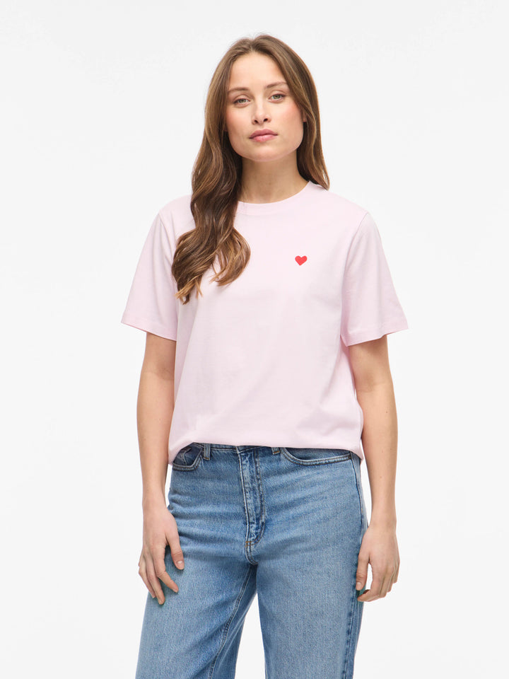 VI VORA S/S HEART EMB T-SHIRT
