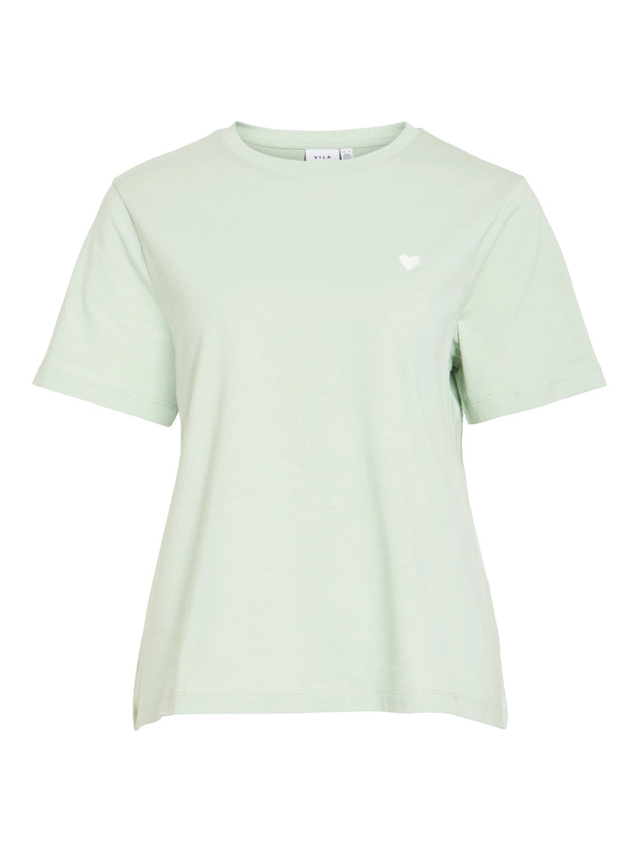 VI VORA S/S HEART EMB T-SHIRT