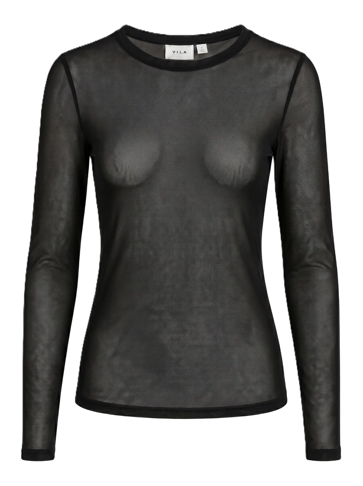 VI ALVA L/S MESH BLOUSE