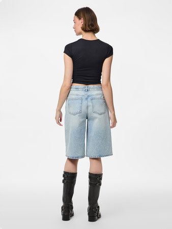 PC Selma MW Wide Denim Shorts