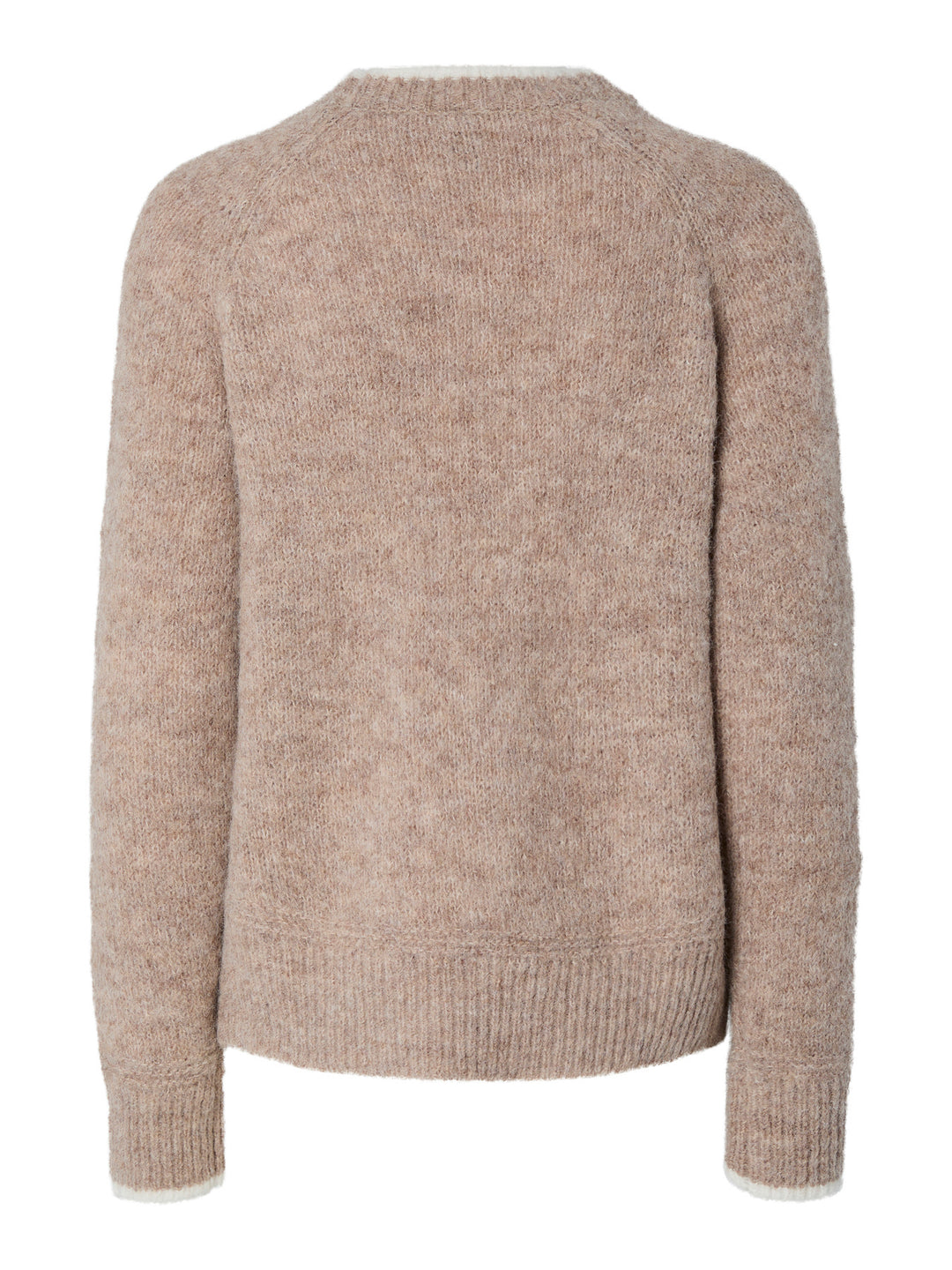 PC Ivy O-Neck Contrast Knit