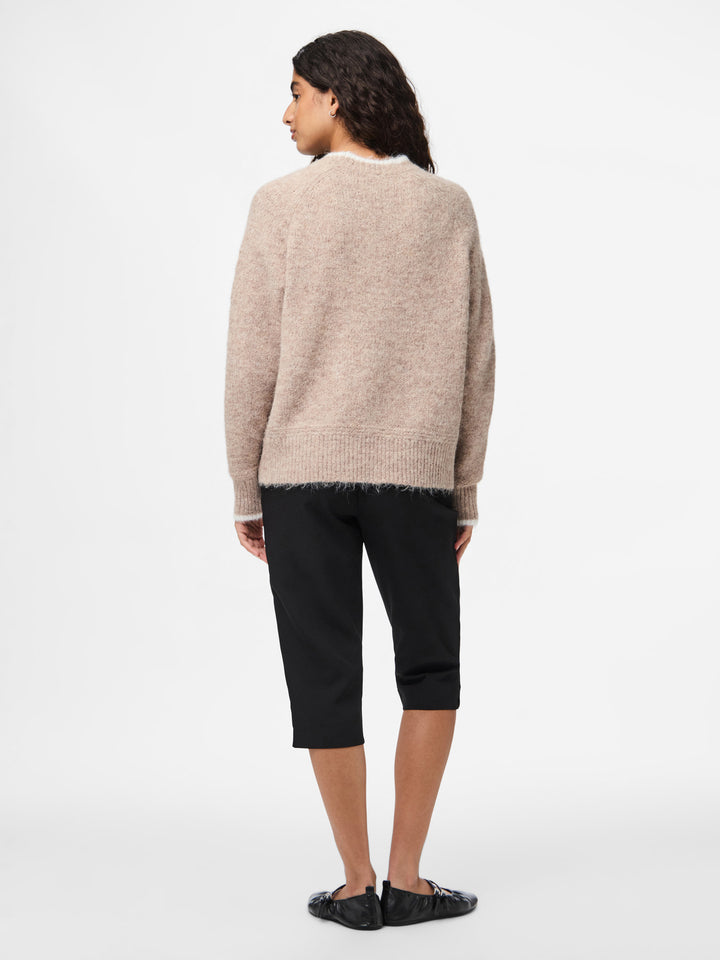 PC Ivy O-Neck Contrast Knit
