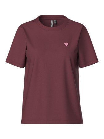 PC Ria SS Solid Emb Tee