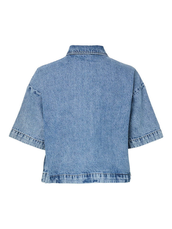 PC SKY SS A-SHAPE DENIM TOP