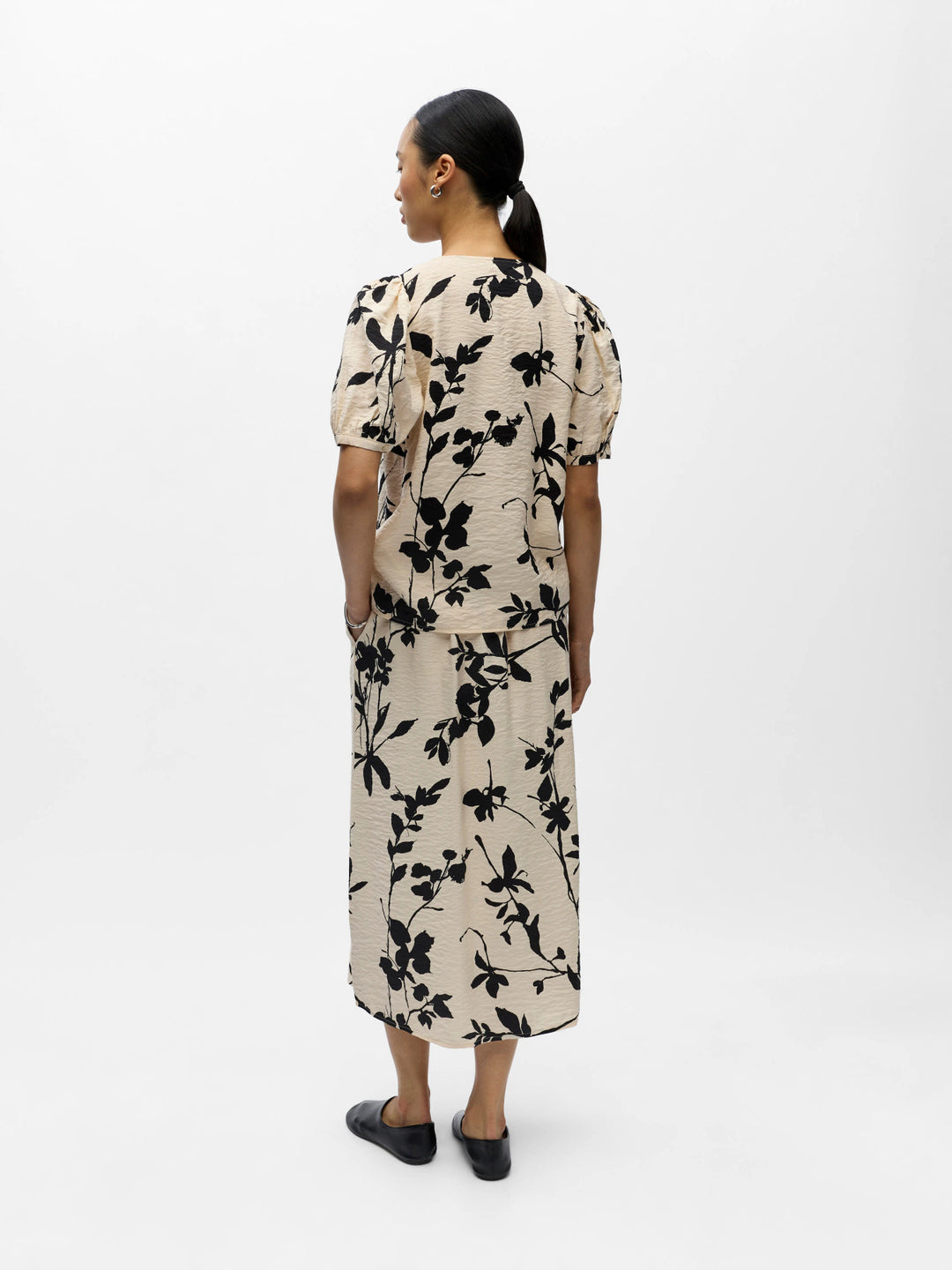 OB JACIRA S/S RE LONG WRAP DRESS
