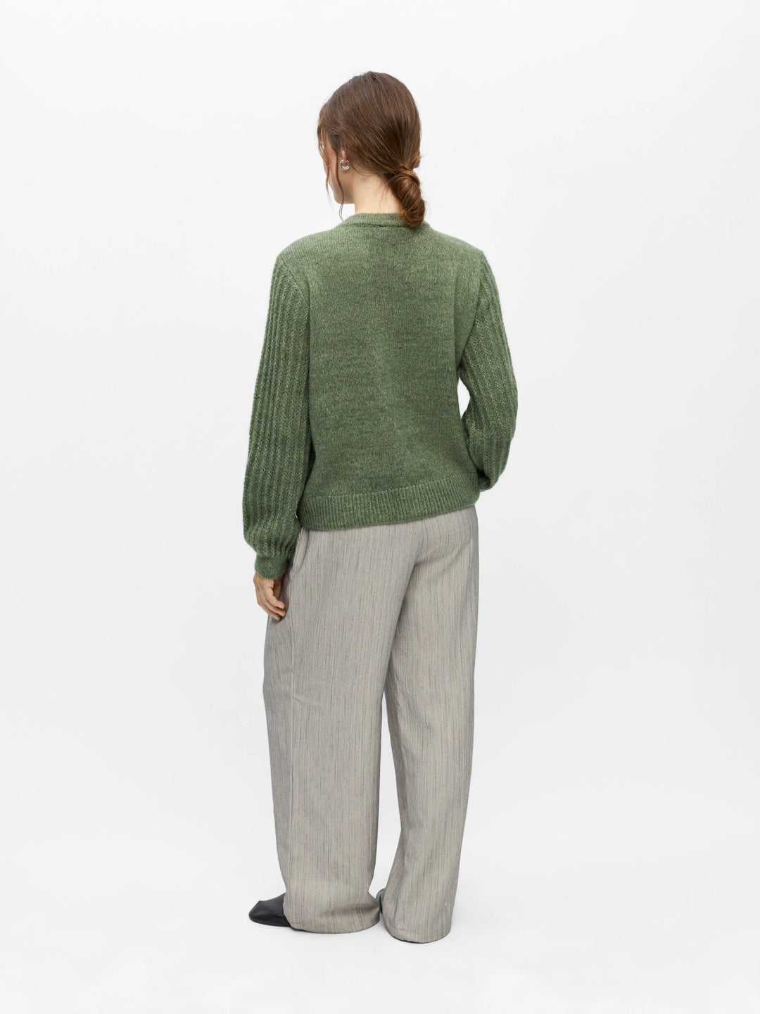 OB FLORA RE LS KNIT BUTTON CARDIGAN