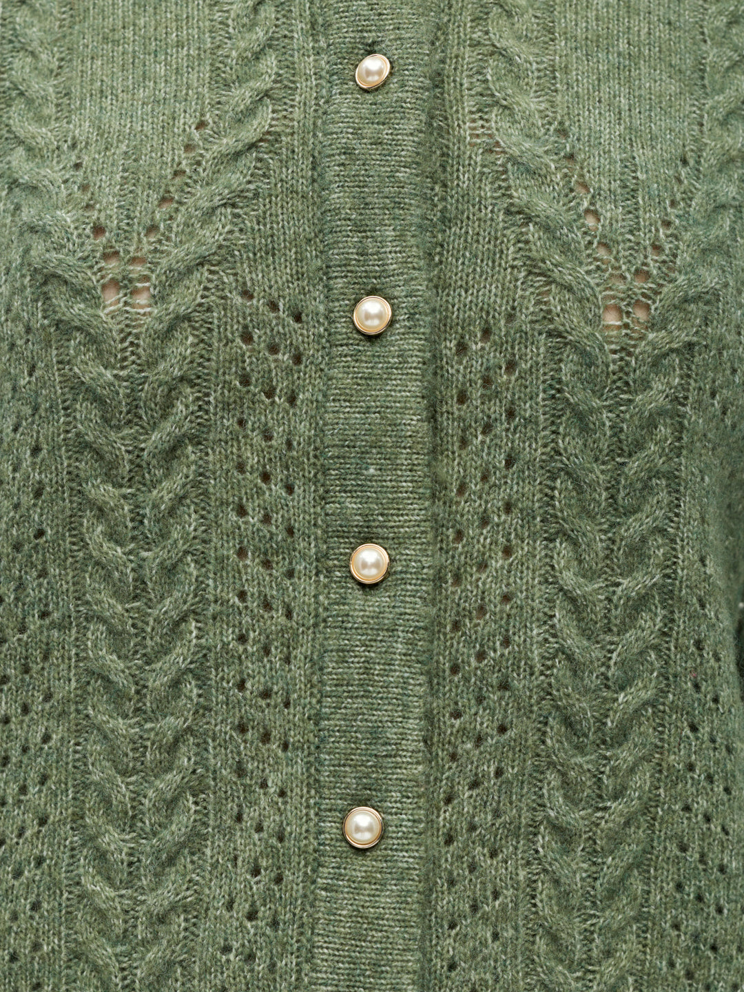 OB FLORA RE LS KNIT BUTTON CARDIGAN