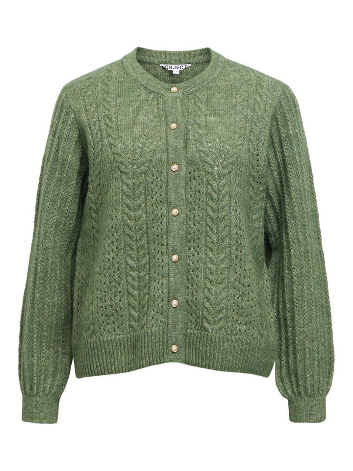 OB FLORA RE LS KNIT BUTTON CARDIGAN