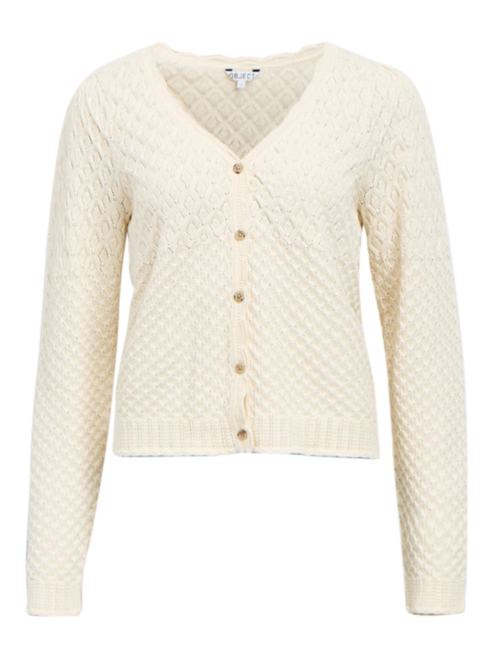 OBJNOA L/S V-NECK KNIT CARDIGAN