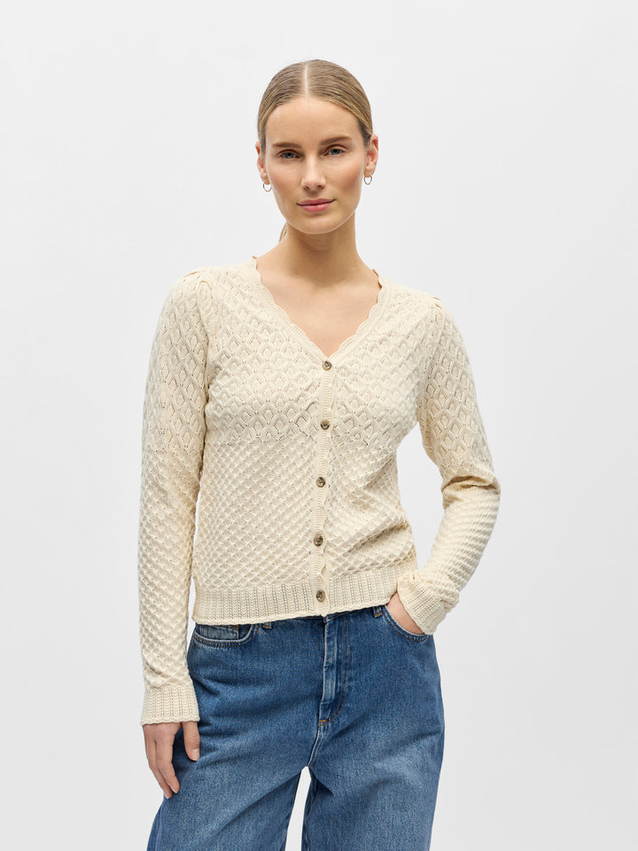 OBJNOA L/S V-NECK KNIT CARDIGAN