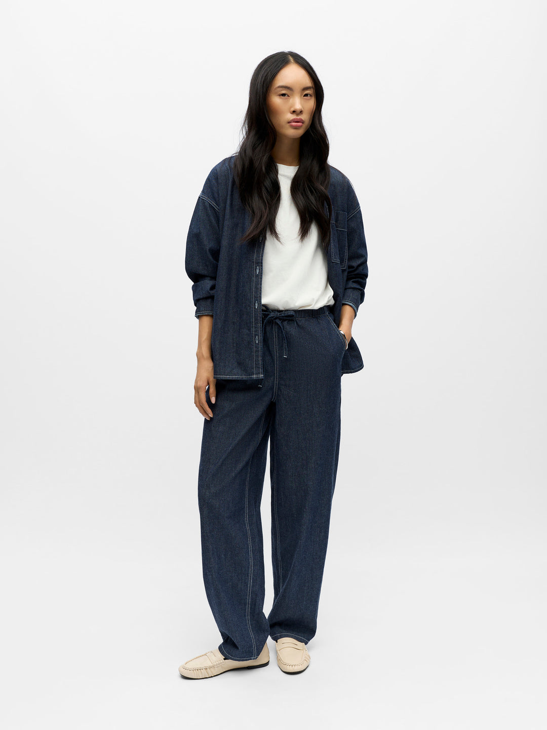 OB GINA L/S LO DENIM SHIRT