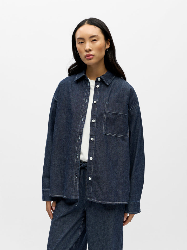 OB GINA L/S LO DENIM SHIRT