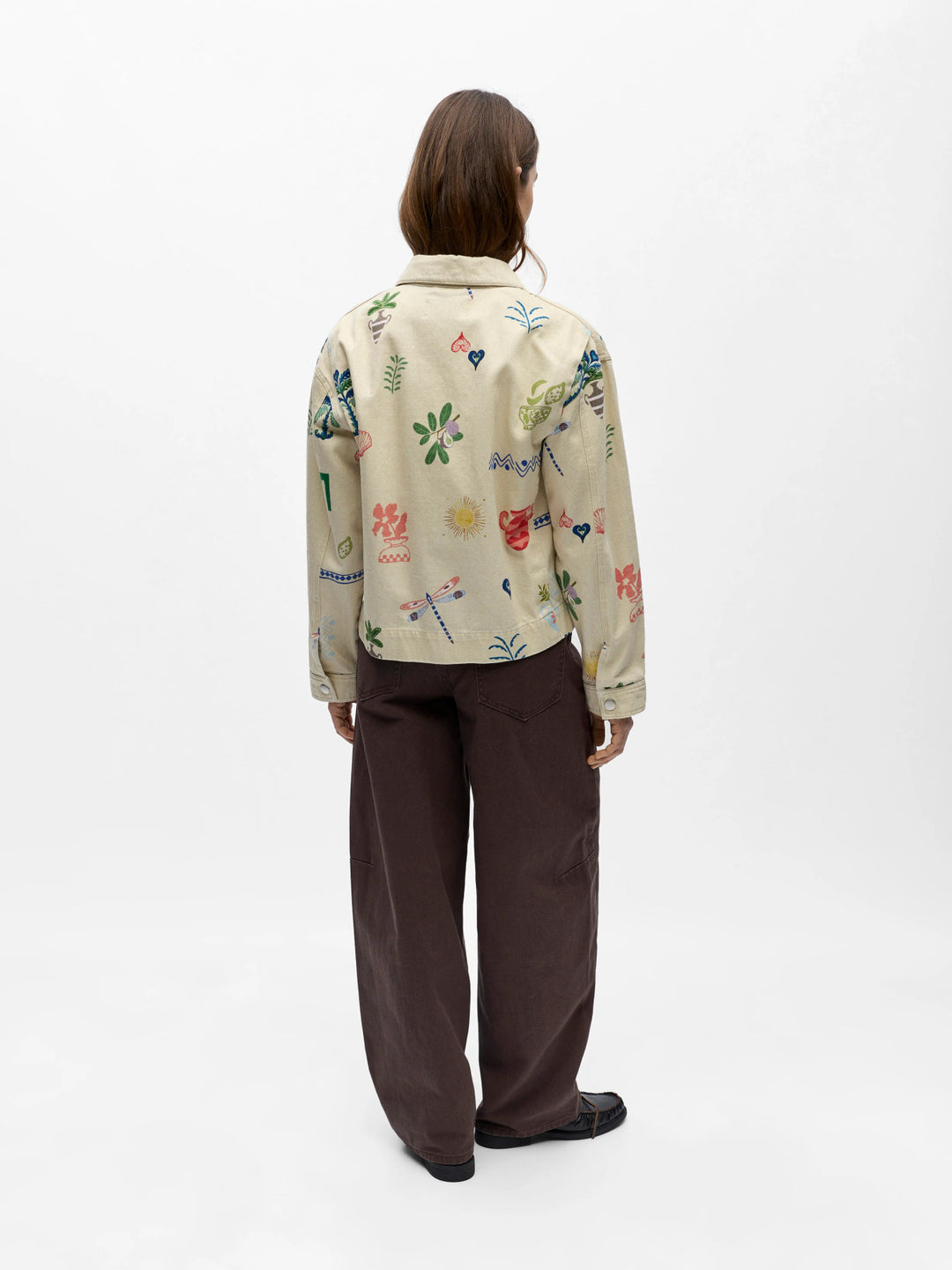 OB ALLY L/S LO PRINTED JACKET