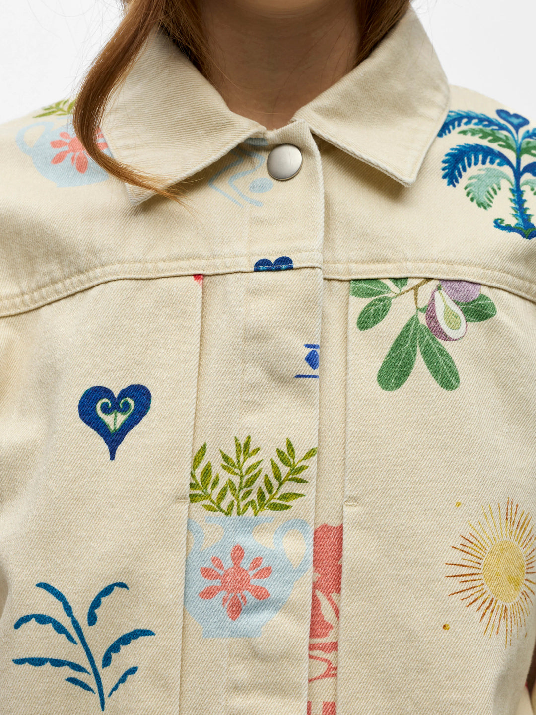 OB ALLY L/S LO PRINTED JACKET