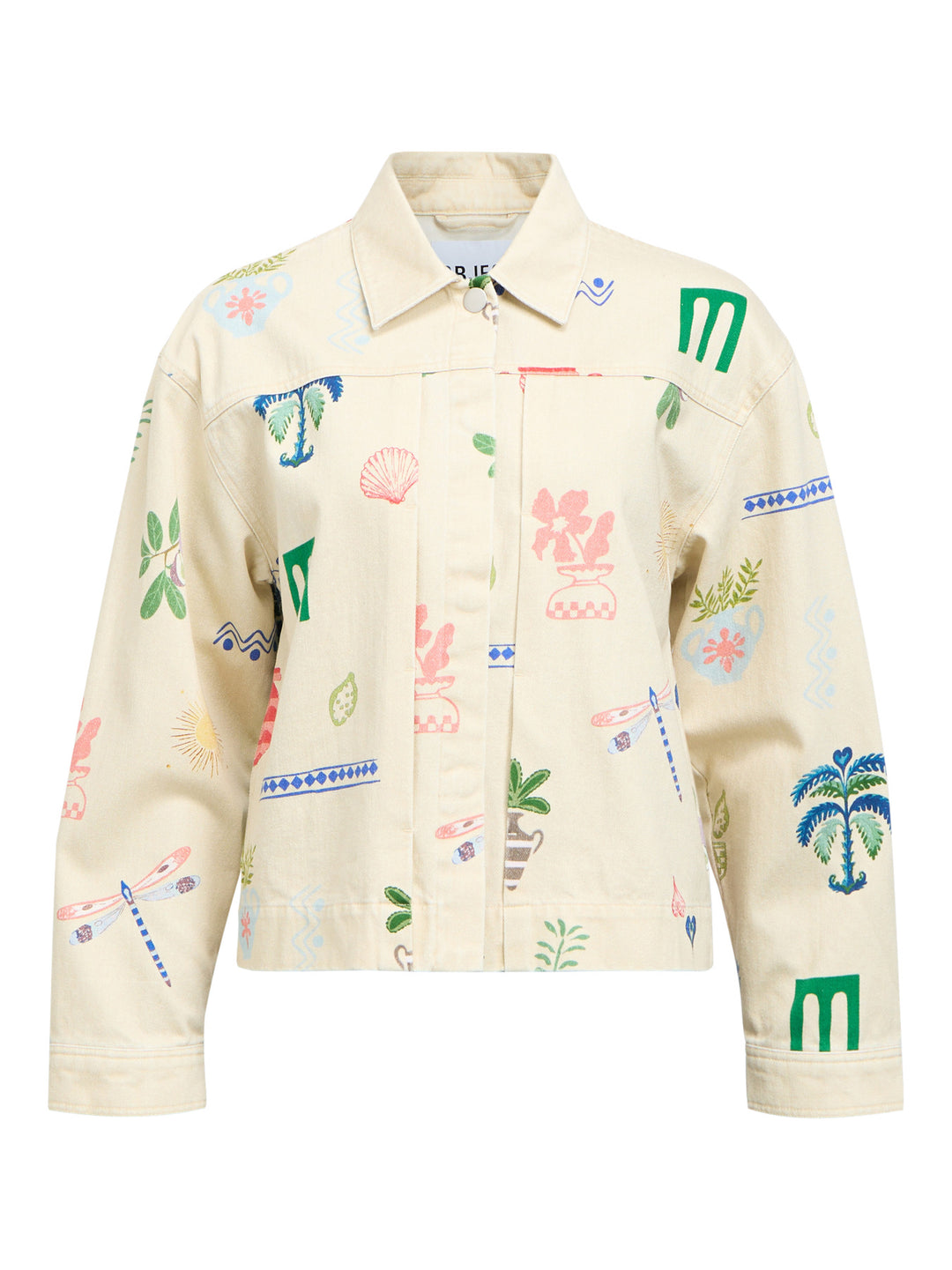 OB ALLY L/S LO PRINTED JACKET