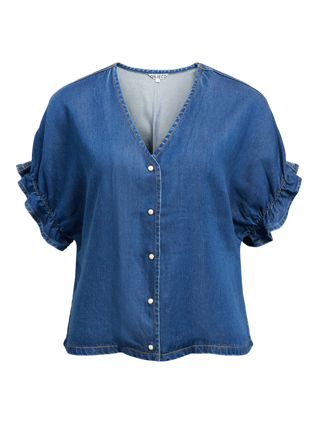 OB FRAME 2/4 V-NECK RE TOP