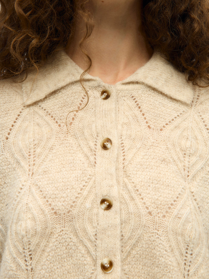 OB KAISA FLORA 3/4 LO KNIT CARDIGAN
