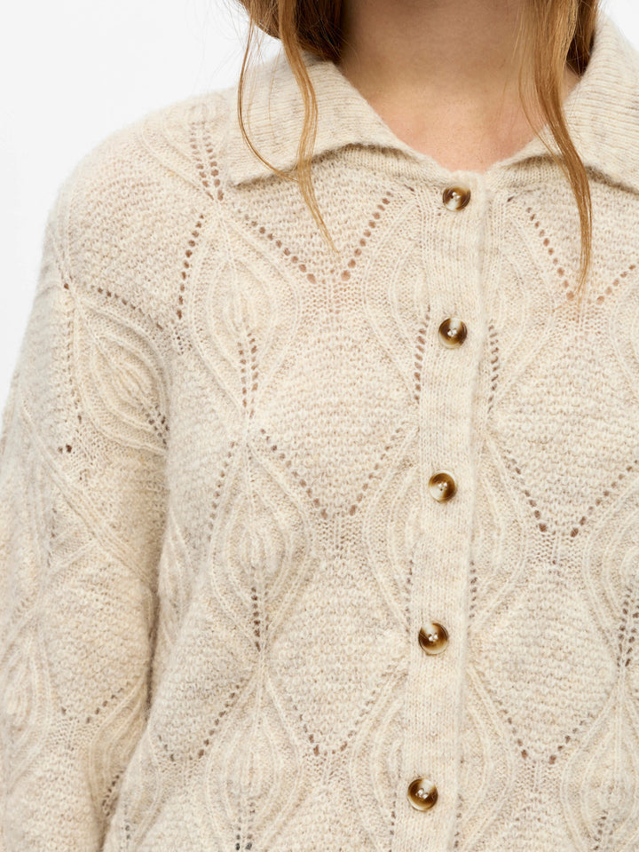 OB KAISA FLORA 3/4 LO KNIT CARDIGAN